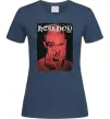Женская футболка Лил Пип Hellboy poster Темно-синий фото