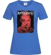Женская футболка Лил Пип Hellboy poster Ярко-синий фото