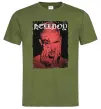 Мужская футболка Лил Пип Hellboy poster Оливковый фото