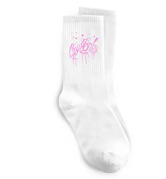 Шкарпетки Cry baby Lil Peep Білий фото