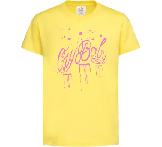 Детская футболка Cry baby Lil Peep Лимонный фото