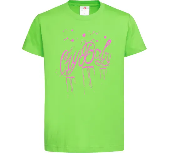 Детская футболка Cry baby Lil Peep Лаймовый фото