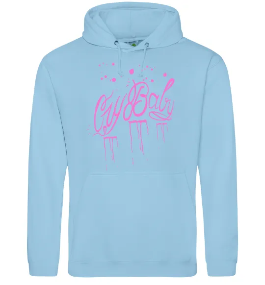 Чоловіча толстовка (худі) Cry baby Lil Peep Блакитний фото