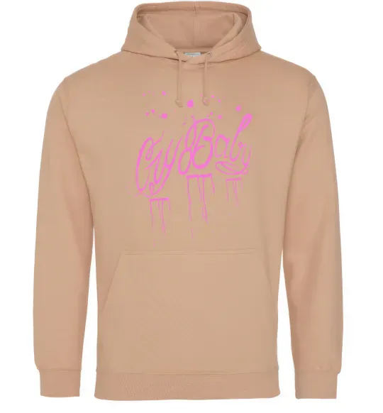 Женская толстовка (худи) Cry baby Lil Peep Песочный фото