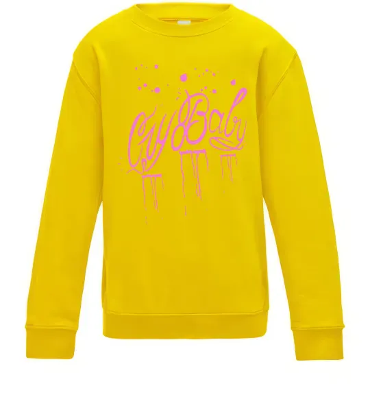 Дитячий світшот Cry baby Lil Peep Сонячно жовтий фото