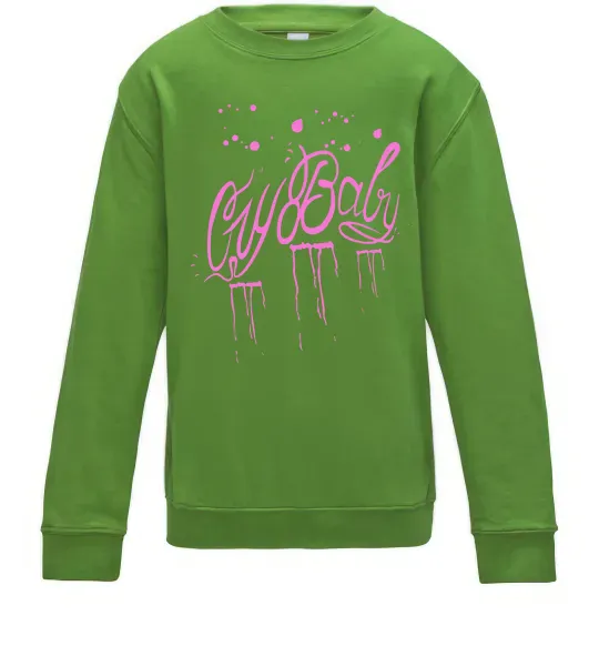 Дитячий світшот Cry baby Lil Peep Лаймовий фото