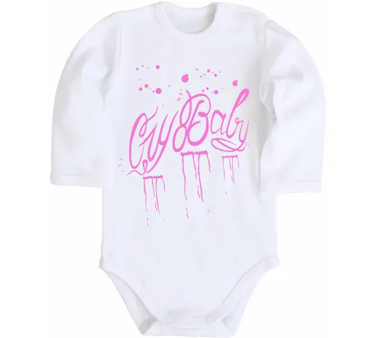 Детский боди Cry baby Lil Peep Белый фото