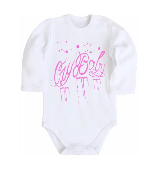 Дитячий бодік Cry baby Lil Peep Білий фото