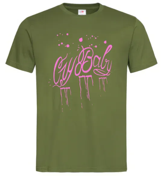 Чоловіча футболка Cry baby Lil Peep Оливковий фото