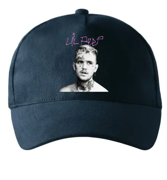 Кепка Lil Peep bw Темно-синій фото