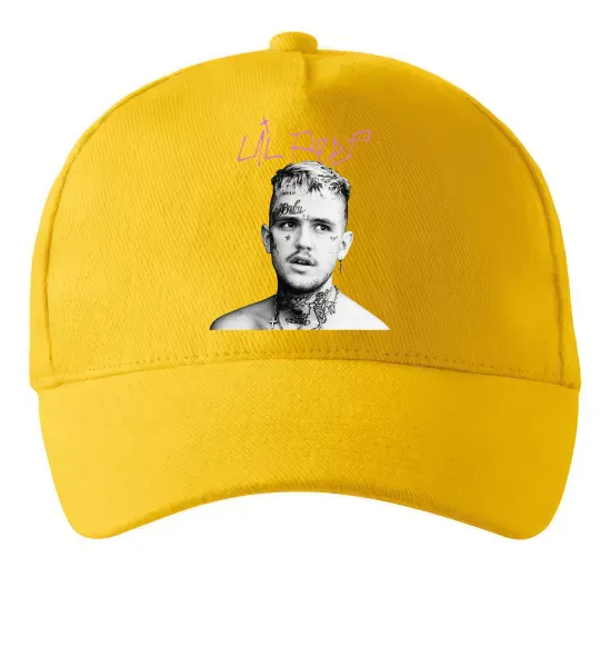 Кепка Lil Peep bw Сонячно жовтий фото