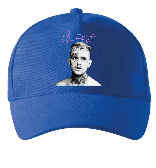 Кепка Lil Peep bw Яскраво-синій фото