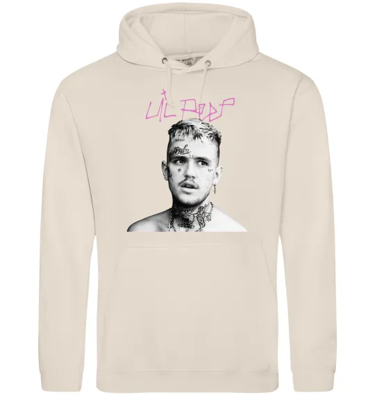Мужская толстовка (худи) Lil Peep bw Таш фото