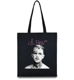 Эко-сумка Lil Peep bw Черный фото