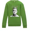 Детский Свитшот Lil Peep bw Лаймовый фото