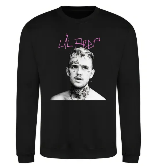 Свитшот Lil Peep bw Черный фото