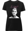 Женская премиум футболка Lil Peep bw Черный фото