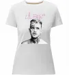 Женская премиум футболка Lil Peep bw Белый фото