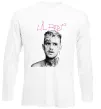 Лонгслив Lil Peep bw Белый фото