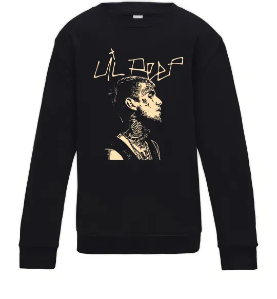 Детский Свитшот Lil Peep art Черный фото