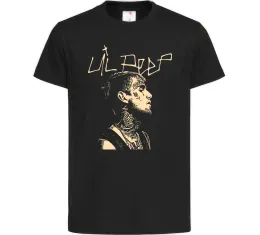 Детская футболка Lil Peep art Черный фото