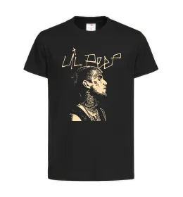 Детская футболка Lil Peep art Черный фото