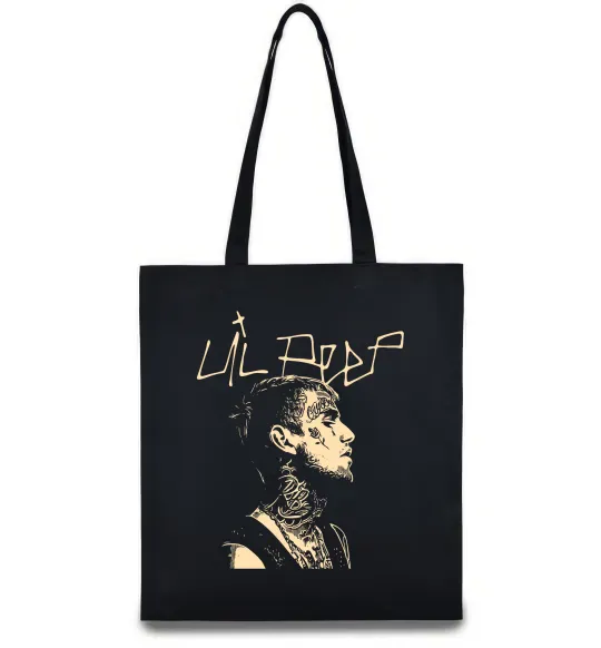 Эко-сумка Lil Peep art Черный фото