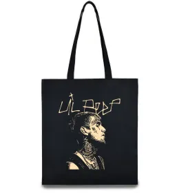 Эко-сумка Lil Peep art Черный фото