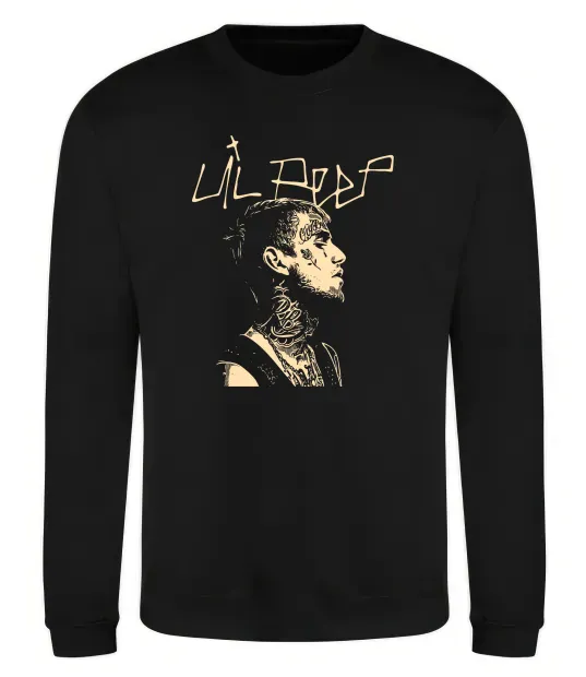 Свитшот Lil Peep art Черный фото