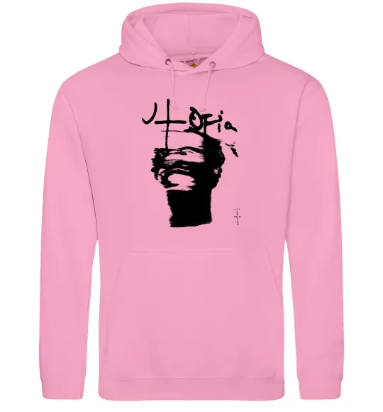 Чоловіча толстовка (худі) Travis Scott utopia Рожевий фото