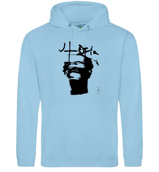 Чоловіча толстовка (худі) Travis Scott utopia Блакитний фото