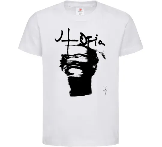 Детская футболка Travis Scott utopia Белый фото