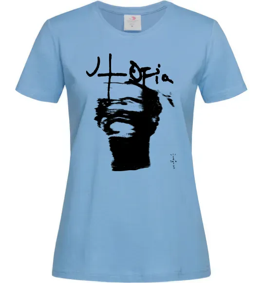 Женская футболка Travis Scott utopia Голубой фото