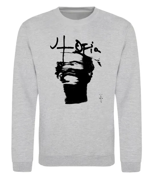 Світшот Travis Scott utopia Сірий меланж фото