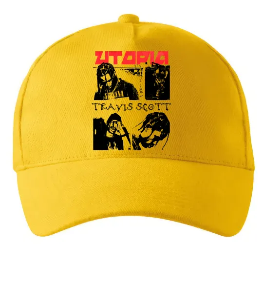 Кепка Тревіс Скотт постер Солнечно желтый фото