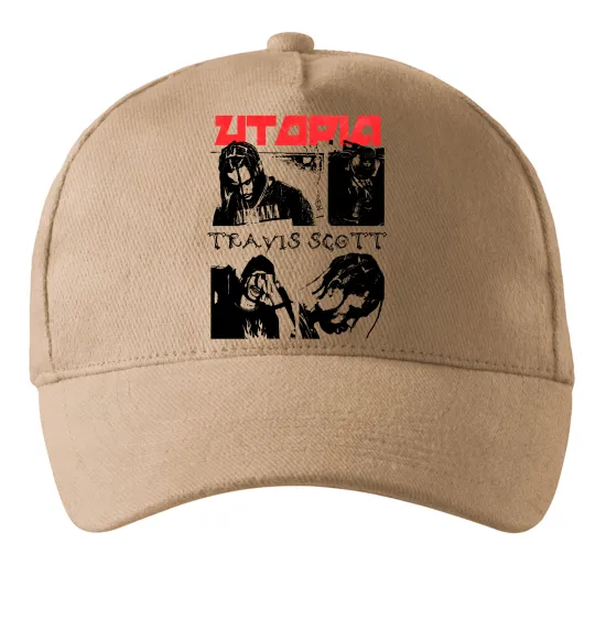 Кепка Тревіс Скотт постер Пісочний фото