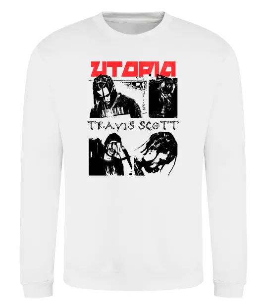 Свитшот Тревіс Скотт постер Белый фото