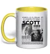 Чашка с цветной ручкой Travis Scott Utopia 2023 Солнечно желтый фото