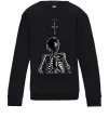 Детский Свитшот Travis Scott Skeleton Черный фото