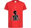 Детская футболка Travis Scott Skeleton Красный фото