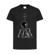Дитяча футболка Travis Scott Skeleton Чорний фото