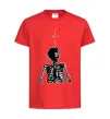 Дитяча футболка Travis Scott Skeleton Червоний фото