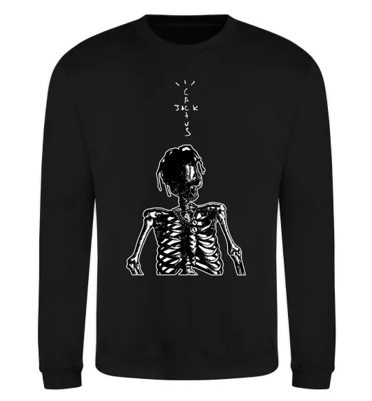 Свитшот Travis Scott Skeleton Черный фото