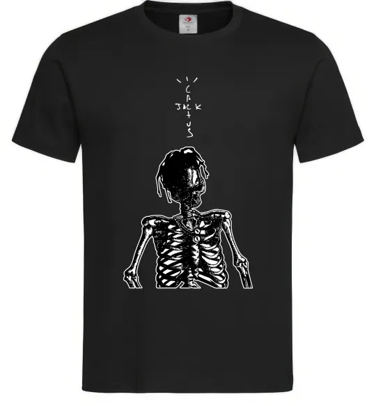 Мужская футболка Travis Scott Skeleton Черный фото