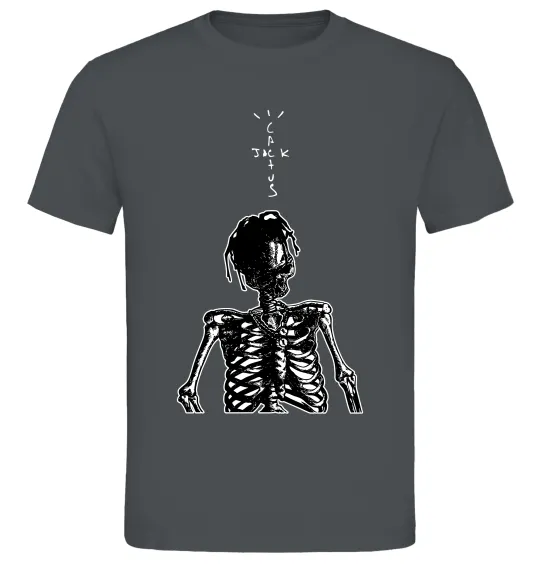 Мужская футболка Travis Scott Skeleton Графит фото