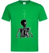 Мужская футболка Travis Scott Skeleton Зеленый фото
