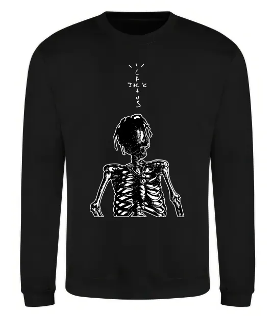 Світшот Travis Scott Skeleton Чорний фото