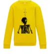 Детский Свитшот Travis Scott Skeleton Солнечно желтый фото