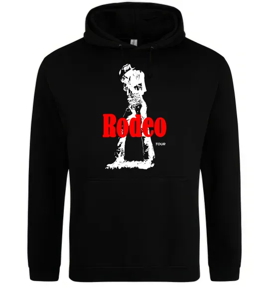 Чоловіча толстовка (худі) Travis Scott Rodeo Чорний фото