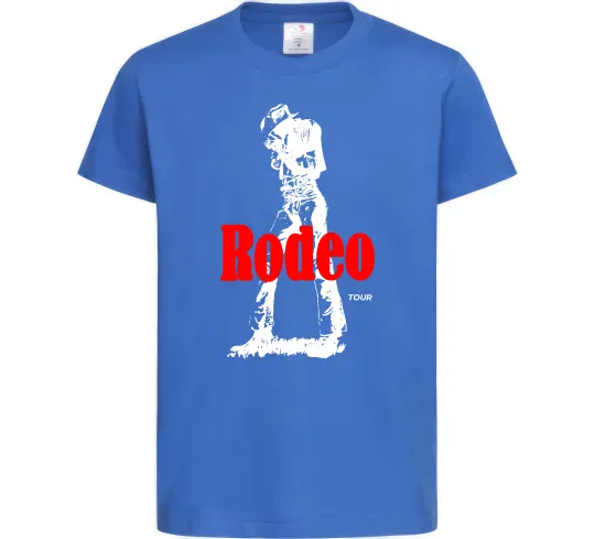 Дитяча футболка Travis Scott Rodeo Яскраво-синій фото